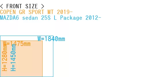 #COPEN GR SPORT MT 2019- + MAZDA6 sedan 25S 
L Package 2012-